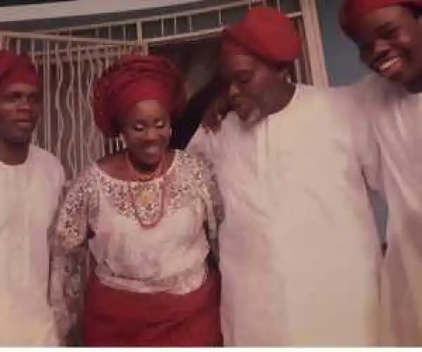 Photo: Actor Olu Jacobs & Wife, Joke Silva Celebrate 30th Wedding Anniversary
